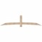 Ekena Millwork Bellingham Smooth Timber Gable Bracket, Douglas Fir, 108"W x 27"H x 1 1/2"D x 5 1/2"F, 6/12 Pitch GBW108X27X0206BEL00SDF - alternate 1